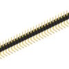 Pin header, 37 pole, pitch 2.54 mm, angled, black, MK5137G