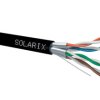 Kabel instalacyjny Solarix CAT6A STP PE Fca zewnętrzny 500m/szpula SXKD-6A-STP-PE czarny