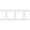 SIMON 55 Ramka 4 poczwórna Nature szkło classic białe TRN4/181 KONTAKT SIMON