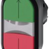 Przycisk podwójny podświetlany 22mm tworzywo zielony/czerwony strzałki góra/dół przyciski płaskie SIRIUS ACT 3SU1001-3AB42-0AN0