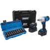 Draper 04791 D20 20V BL Impact Wrench Kit 1/2" Sq Dr 400Nm M. D-Socket Set 10Pc