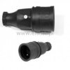 Gniazdo gumowe przenośne z/u 10/16A 250V 2P+Z IP65