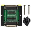 DB25 DSUB 25-Pin Male to Female Diagnostic Test Breakout Board, DIN Rail or Screw Mount