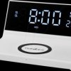 WCACQ20WT Alarm clock with wireless charging, USB-A connector, snooze func
