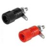 BAN-G-LSS4-BR Gniazdo bananowe, laboratoryjne czerwone+czarne- kpl. - długość: 33mm, 20A, zacisk M4