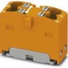 Distribution block, push-in connection, 0.14-2.5 mm², 4 pole, 17.5 A, 6 kV, orange, 1046619