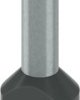 Insulated twin wire end ferrule, 6.0 mm², 18 mm long, DIN 46228-4, UL 486F-F, black, 2100000