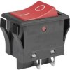 Przełącznik kołyskowy NKK Switches JWL21RA1A, 250 V/AC, 16 A, 2 x wył/wł, zatrzask, 1 szt.