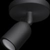 2022 Ceiling light, GU10, round, swivel, black