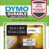 1978364 DYMO D1 vinyl tape, 12 mm, black/white