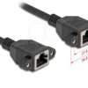 90787 Network Extension Cable S/FTP RJ45 jack to RJ45 jack Cat.6A flat