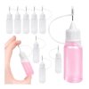 10x Butelka z Igłą PE 10ml - Aplikator do Kleju i Płynów - Dozownik
