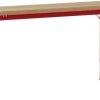 Grundwerkbank PROFI Spezial mit massiver Bucheplatte, BxTxH = 1500 x 700 x 740-1040 mm Manuflex WP6052.3003