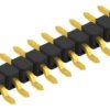 Pin header, 10 pole, pitch 2.54 mm, straight, black, 10137022