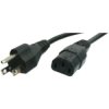 Power cord, Japan, plug type B, straight on C13 socket, straight, HVCTF 3x1.25 mm², black, 2.5 m, 498GJTW-CNS HVCTF3X125-C13M/2,