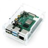 Obudowa do Raspberry Pi 4B - przezroczysta - LT-4B09