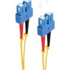 FO duplex patch cable, SC to SC, 1 m, OS1/OS2, singlemode 9/125 µm, BS77822