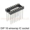 IC Socket 16-pin DIL wirewrap (D0816F01) - Harwin