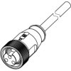 Sensor actuator cable, 7/8"-cable socket, straight to open end, 2 pole + PE, 1.5 m, PVC, gray, 21349700393015