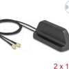 81485 5G LTE GNSS WiFi 6 MIMO Antenna 2 x SMA plug 2.1 - 3.0 dBi omnid