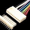 PCB connector straight, white, 2-pin