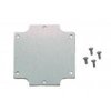 Płyta montażowa, 78 mm Satynowa tekstura x 78mm Obudowy kołnierzowe 1555 EF i E2F, materiał: Stal, Hammond