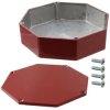 Aluminum enclosure, (L x W x H) 133 x 133 x 35 mm, red, IP54, 1590STPCRD