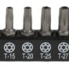 Zestaw końcówek do wkrętaka Tamperproof Star l. elementów: 8 rozmiar: T8, T10, T15, T20, T25, T27, T30, T40 Zestaw