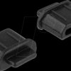 64031 Dust cover, HDMI micro-D socket with handle, 10 pieces, black