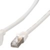 Extension cable, RJ45 plug, straight to RJ45 socket, straight, Cat 6A, S/FTP, LSZH, 1 m, white, K5546WS.1