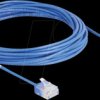 80799 RJ45 Network Cable Cat.6 UTP Ultra Slim 5 m blue with short plug