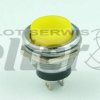 Przeł. przycisk. okrągły duży metal ON żółty