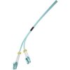 Renkforce RF-4491748 Fibreglass FO Cable Aqua blue 1.00 m Multimode OM3
