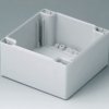 ABS enclosure shell, (L x W x H) 120 x 120 x 60 mm, light gray (RAL 7035), C2121201