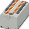 Distribution block, push-in connection, 0.5-10 mm², 40 A, 6 kV, gray, 1221440