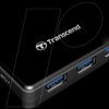 TS-HUB3K USB 3.0, 4-port hub, 4x USB-A, black