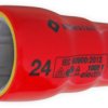 VDE 1/2 inch socket wrench, 24 mm, 16-451 VDE