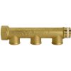 Distribution pipe, L 163 mm, 10 bar, brass, for pipe systems, 112569