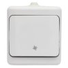 BRYZA Łącznik krzyżowy IP54 biały 180407 KOS