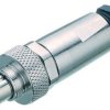 Plug, 3 pole, solder connection, screw locking, straight, 99 0405 10 03