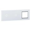 Livolo BIAŁY PANEL SZKŁO 1+1+1+ MIEJSCE NA GNIAZDO 70111G-61