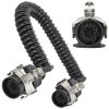 Przewód spiralny QLY-s kabel do naczepy zakończony metalowymi wtykami 7-pin typu N 24V 4m