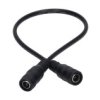 Przedłużka Dc 5.5/2.1 1G-1G Czarna 30Cm 22/20Awg