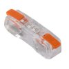 Szybkozłączka z dźwignią przelotowa 2x 0,2-2,5mm2 przezroczysta E.4194/1 /100szt./