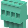 PCB terminal, 11 pole, pitch 5.08 mm, AWG 30-12, 15 A, cage clamp, green, 1-284041-1