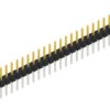 Pin header, 27 pole, pitch 2.54 mm, straight, black, 10046300