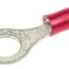 Zacisk oczkowy rozmiar przewodu 1.65mm² Ø , M6 izolowany średnica wew 6.73mm Czerwony TE Connectivity