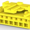 Plug housing, 8 pole, pitch 2 mm, straight, yellow, 3-1971030-8
