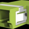 53334.1OM5 Fiber optic coupling, LC duplex, OM5, lime green