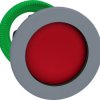 Pushbutton, unlabeled, unlit, groping, waistband round, red, front ring light gray, mounting Ø 30.5 mm, ZB5FA46C0